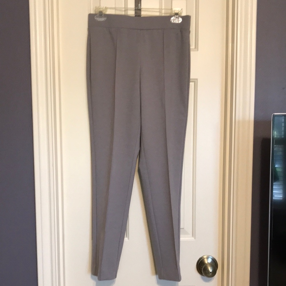 Ruby Rd. Taupe Straight Leg Pants